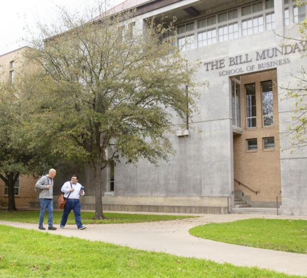 Exterior of The Bill Munday School of Business.