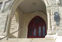 Red Doors on Main Building