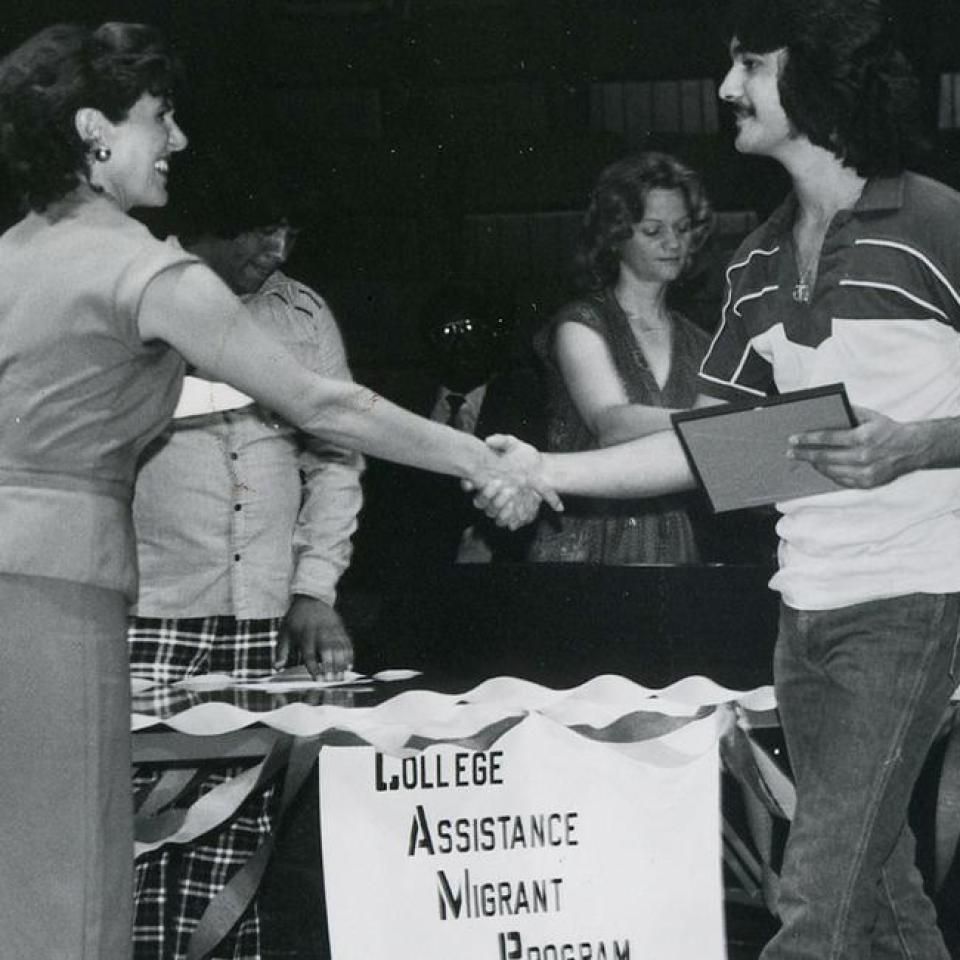 Students of the College Assistant Migrant Program at St. Edward's in the 1970s