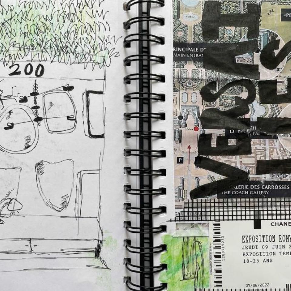 student sketchbook 