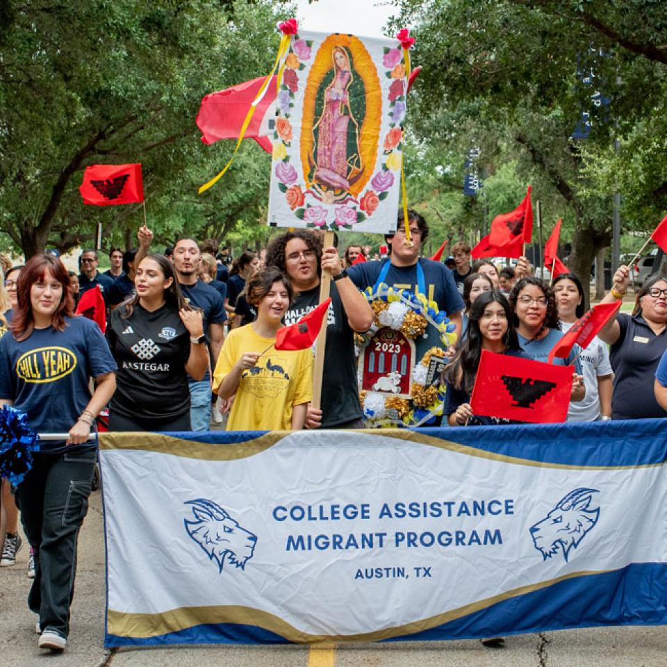 CAMP walks the homecoming parade