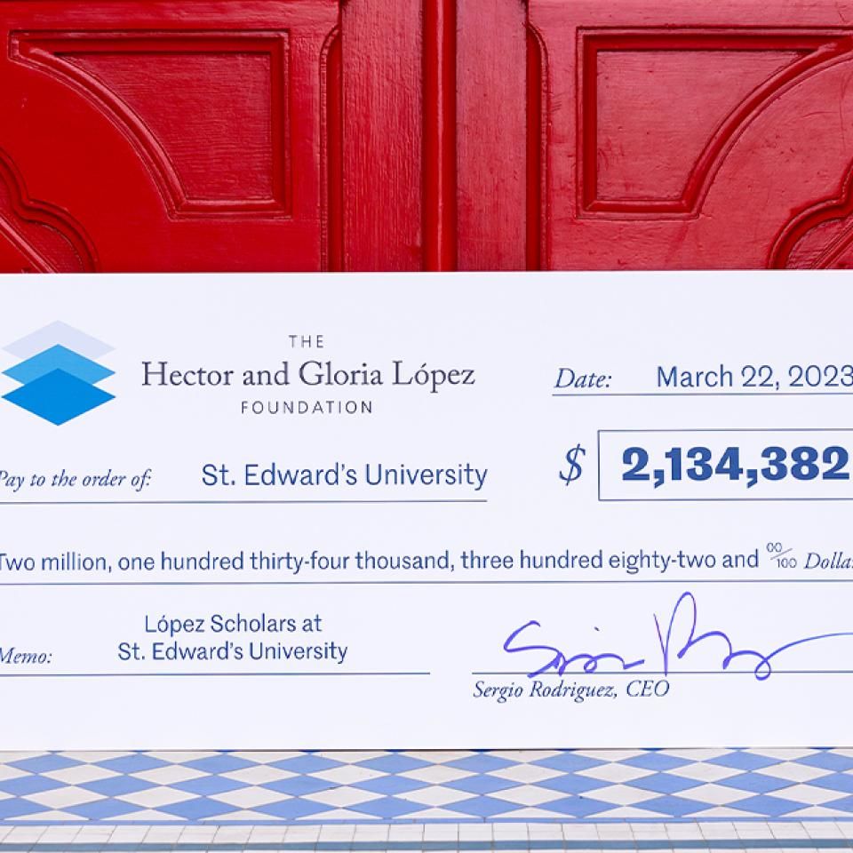 Hector and Gloria Lopez Foundation gifts $2.1M+ grant to St. Edward's University