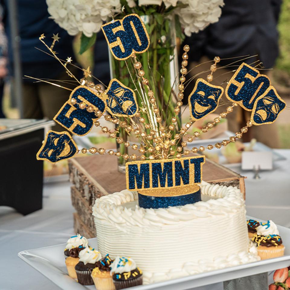 Special cake celebrating the 50th anniversary of MMNT