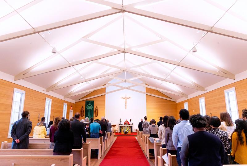 mass in our lady of peace chapel