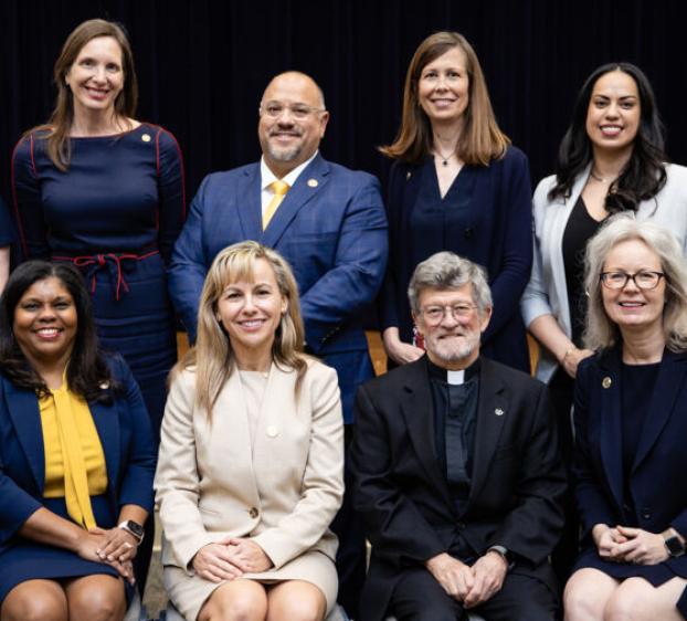 Group at the Board of Trustees meeting
