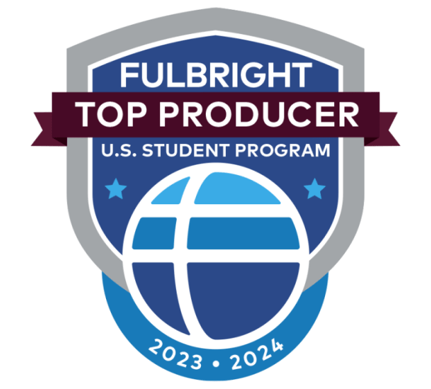 Badge for Fulbright Top Producer U.S. Student Program 2023-2024