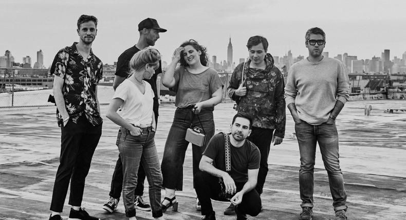 group photo of 9 alumni living in New York City