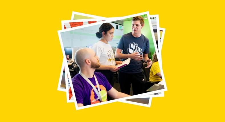 Students competing at the Battle of the Brains competition