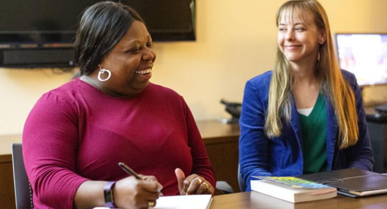 Students engage in the Career and Counseling Lab.