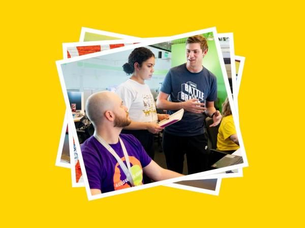 Students competing at the Battle of the Brains competition