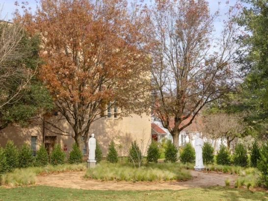 The Brothers of Holy Cross Garden in the fall.