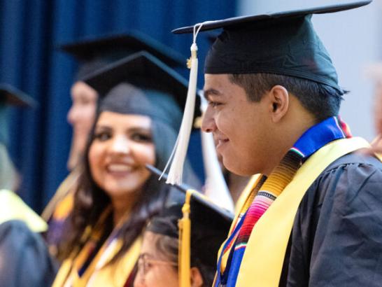 College Assistance Migrant Program students celebrate at their graduation at St. Edward's University