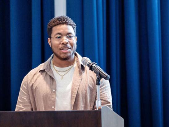 Student leads First-GenU BIPOC/Latinx Male Mentoring Program.