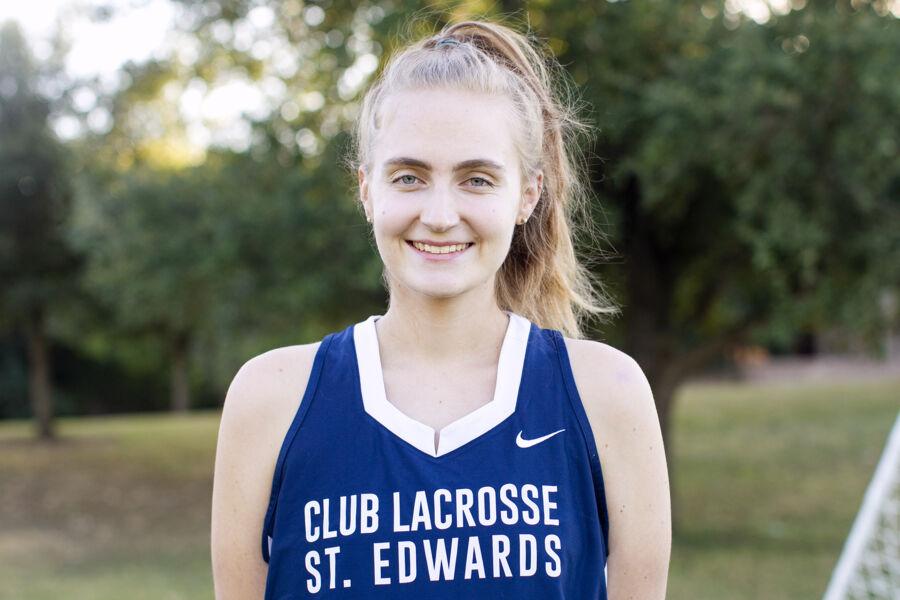 Elinor Hehir wearing a club lacrosse jersey