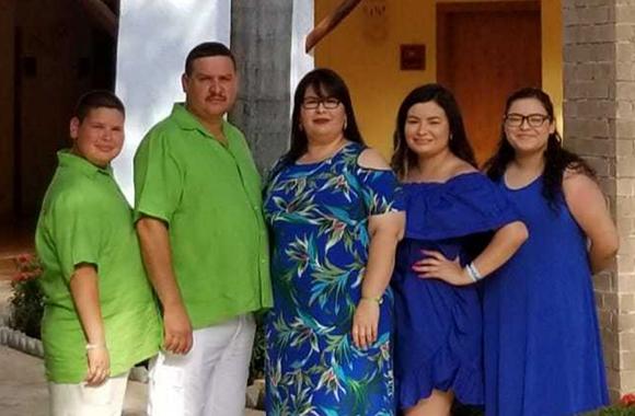 Theila Galvan and her family. 