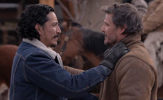 Gabriel Luna and Pedro Pascal in HBO's The Last of Us