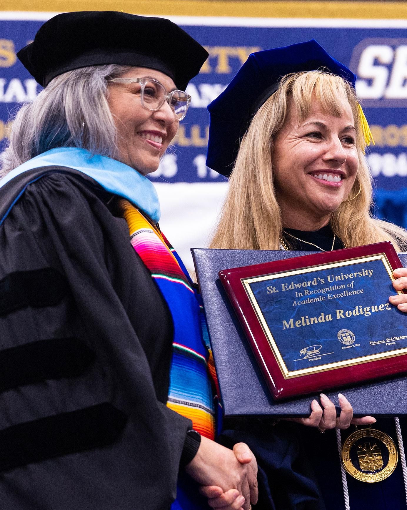 Melinda Rodriguez and President Fuentes