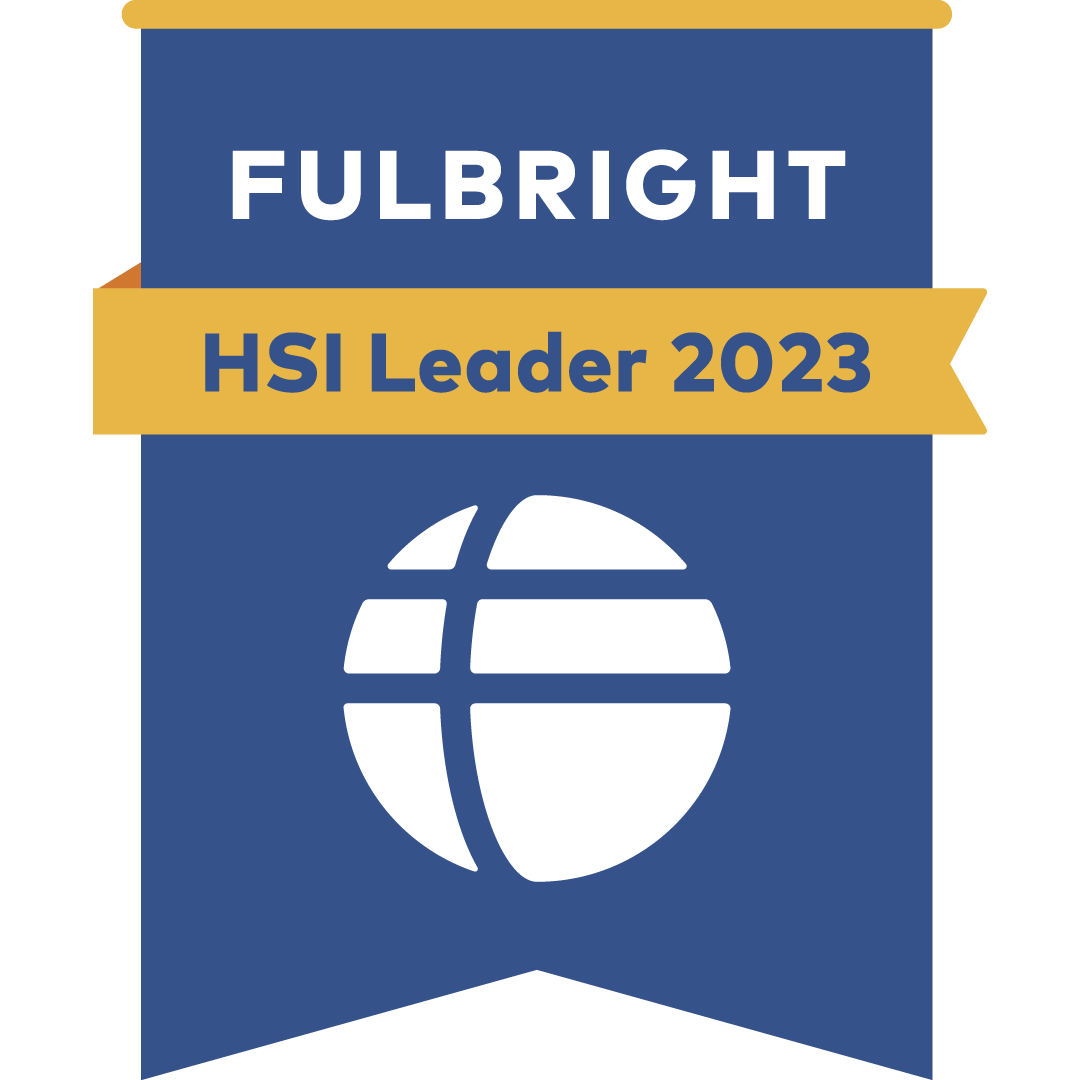 Fulbright HSI Leader 2023 badge