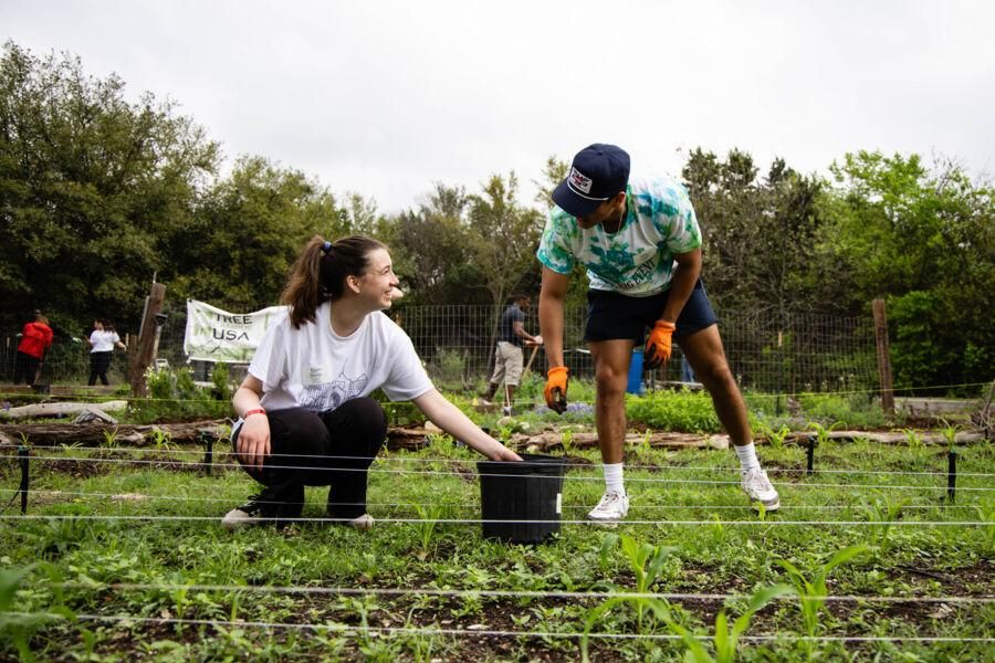 Students at the Big Event
